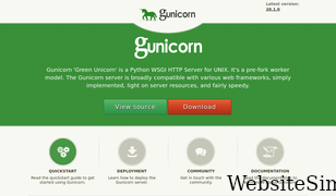 gunicorn.org Screenshot