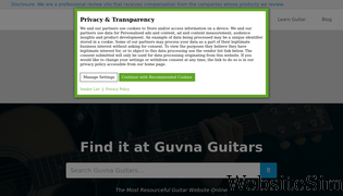 guvnaguitars.com Screenshot
