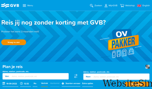 gvb.nl Screenshot