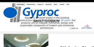 gyproc.in Screenshot