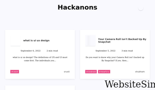hackanons.com Screenshot