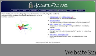 hackerfactor.com Screenshot