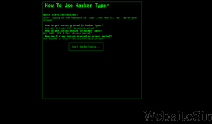 hackertyper.com Screenshot