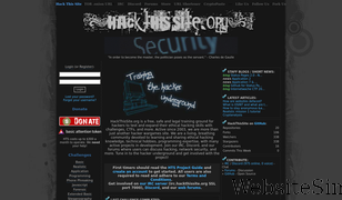 hackthissite.org Screenshot