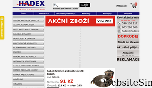 hadex.cz Screenshot