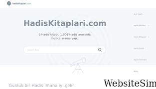 hadiskitaplari.com Screenshot