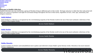 hadithcollection.com Screenshot