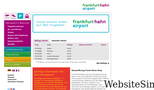 hahn-airport.de Screenshot