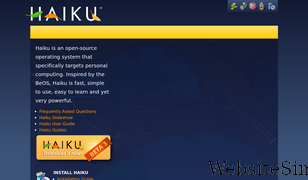 haiku-os.org Screenshot