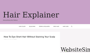 hairexplainer.com Screenshot