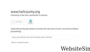 hallcounty.org Screenshot