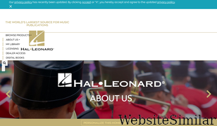 halleonard.com Screenshot