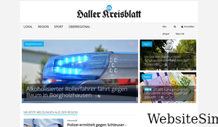haller-kreisblatt.de Screenshot
