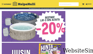 halpahalli.fi Screenshot
