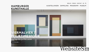 hamburger-kunsthalle.de Screenshot