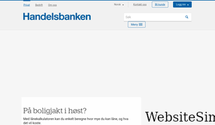 handelsbanken.no Screenshot