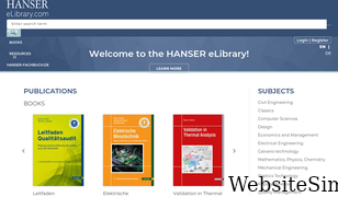 hanser-elibrary.com Screenshot