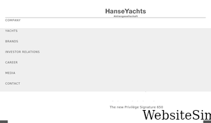 hanseyachtsag.com Screenshot