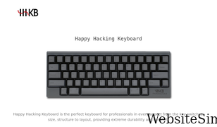 happyhackingkb.com Screenshot