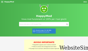happymodapkscarica.com Screenshot