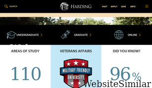 harding.edu Screenshot