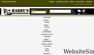 harrysarmysurplus.net Screenshot
