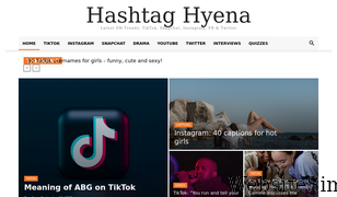 hashtaghyena.com Screenshot