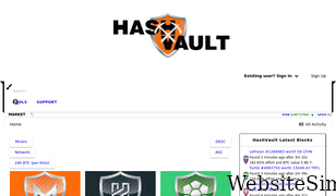 hashvault.pro Screenshot