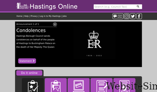 hastings.gov.uk Screenshot