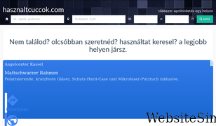 hasznaltcuccok.com Screenshot