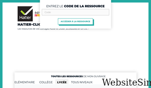 hatier-clic.fr Screenshot