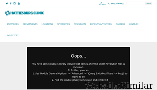 hattiesburgclinic.com Screenshot