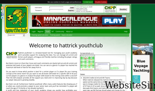 hattrick-youthclub.org Screenshot