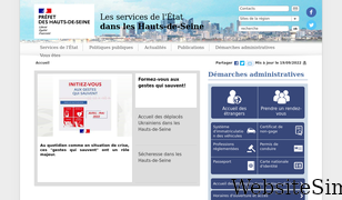 hauts-de-seine.gouv.fr Screenshot