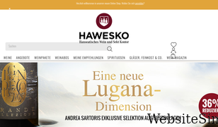 hawesko.de Screenshot