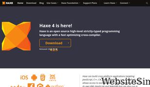 haxe.org Screenshot