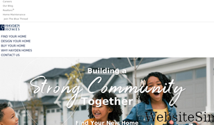 hayden-homes.com Screenshot