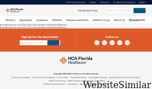 hcafloridahealthcare.com Screenshot