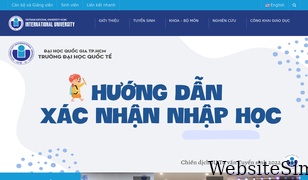 hcmiu.edu.vn Screenshot