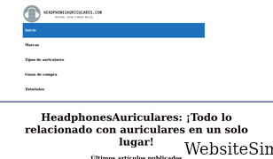 headphonesauriculares.com Screenshot