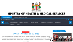 health.gov.fj Screenshot