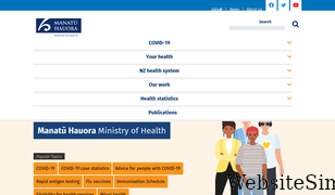 health.govt.nz Screenshot