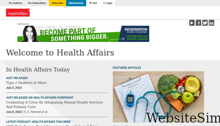 healthaffairs.org Screenshot