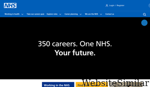 healthcareers.nhs.uk Screenshot
