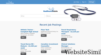 healthcarejobsite.com Screenshot
