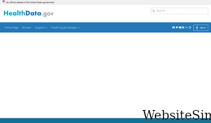 healthdata.gov Screenshot