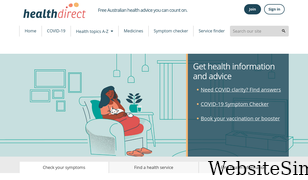 healthdirect.gov.au Screenshot