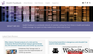 healthfeedback.org Screenshot