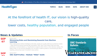 healthit.gov Screenshot