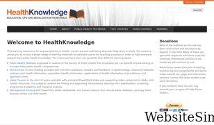healthknowledge.org.uk Screenshot